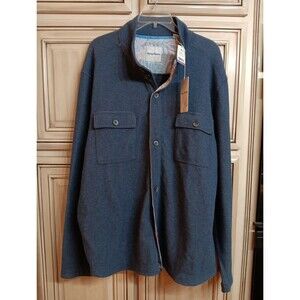 NWT Tommy Bahama Men's, Montserrat CPO Shirt Jacket - Ocean Blue - XXL